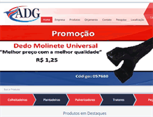 Tablet Screenshot of adgplasticos.com.br